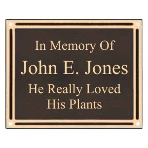 Bronze Finish Aluminum Casting with Brown Plate