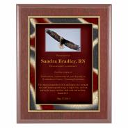 Mahogany Finish Plaque